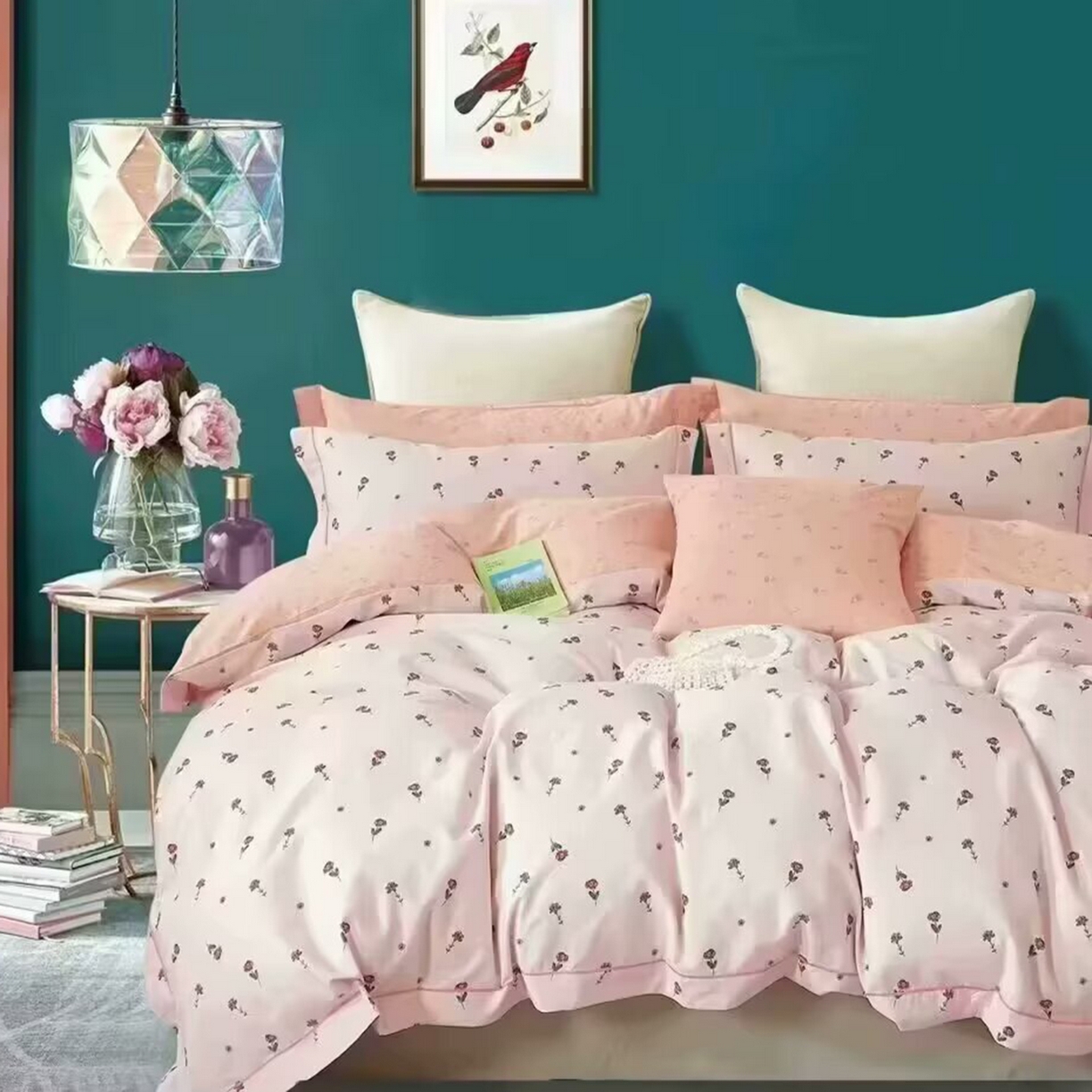 91家纺网 家纺一手货源 找家纺 （总2）未来家居 JAMES KELLY （铂金凯丽）2025新款40支13376全棉印染铂金长绒棉四件套-系列5