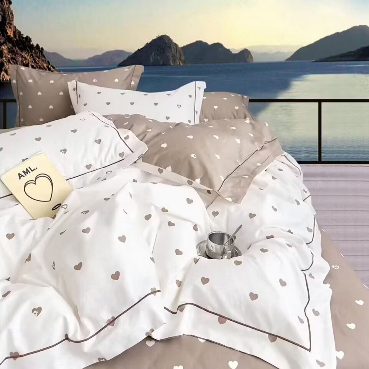 91家纺网 家纺一手货源 找家纺 （总2）未来家居 JAMES KELLY （铂金凯丽）2025新款40支13376全棉印染铂金长绒棉四件套-系列5