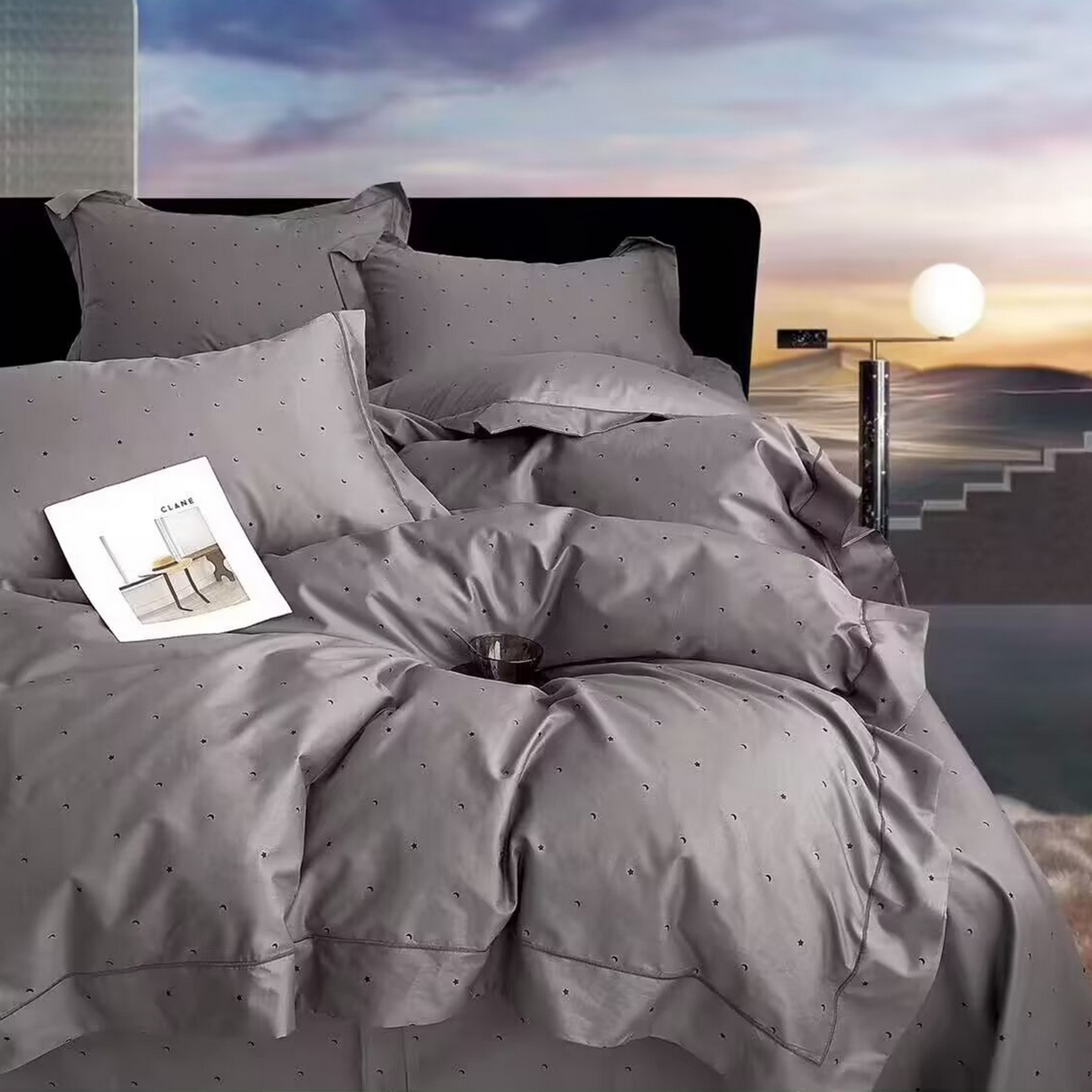 91家纺网 家纺一手货源 找家纺 （总2）未来家居 JAMES KELLY （铂金凯丽）2025新款40支13376全棉印染铂金长绒棉四件套-系列5