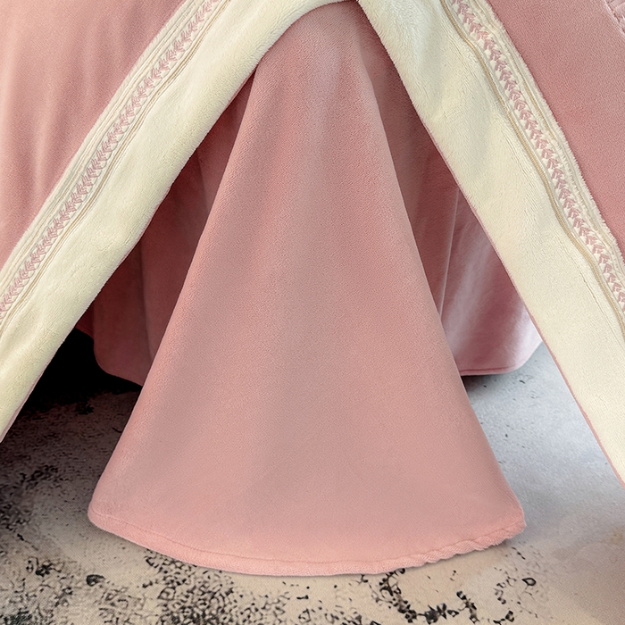 91家纺网 家纺一手货源 找家纺 （总）家居1号家纺 2025新款全消光牛奶绒刺绣圣玛丽四件套