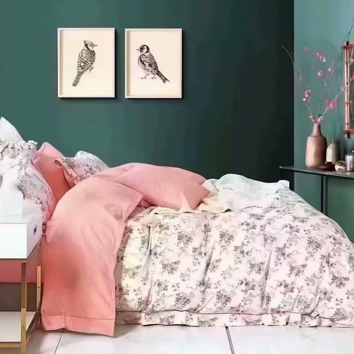 91家纺网 家纺一手货源 找家纺 （总2）未来家居 JAMES KELLY （铂金凯丽）2025新款40支13376全棉印染铂金长绒棉四件套-系列5