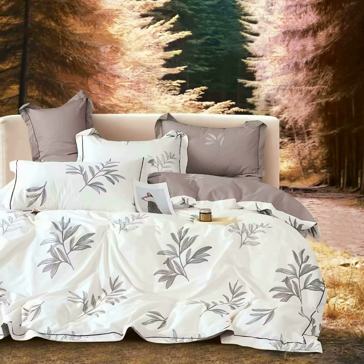 91家纺网 家纺一手货源 找家纺 （总2）未来家居 JAMES KELLY （铂金凯丽）2025新款40支13376全棉印染铂金长绒棉四件套-系列5