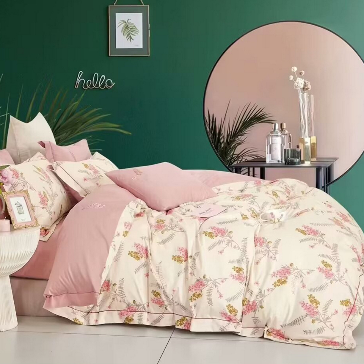 91家纺网 家纺一手货源 找家纺 （总2）未来家居 JAMES KELLY （铂金凯丽）2025新款40支13376全棉印染铂金长绒棉四件套-系列5