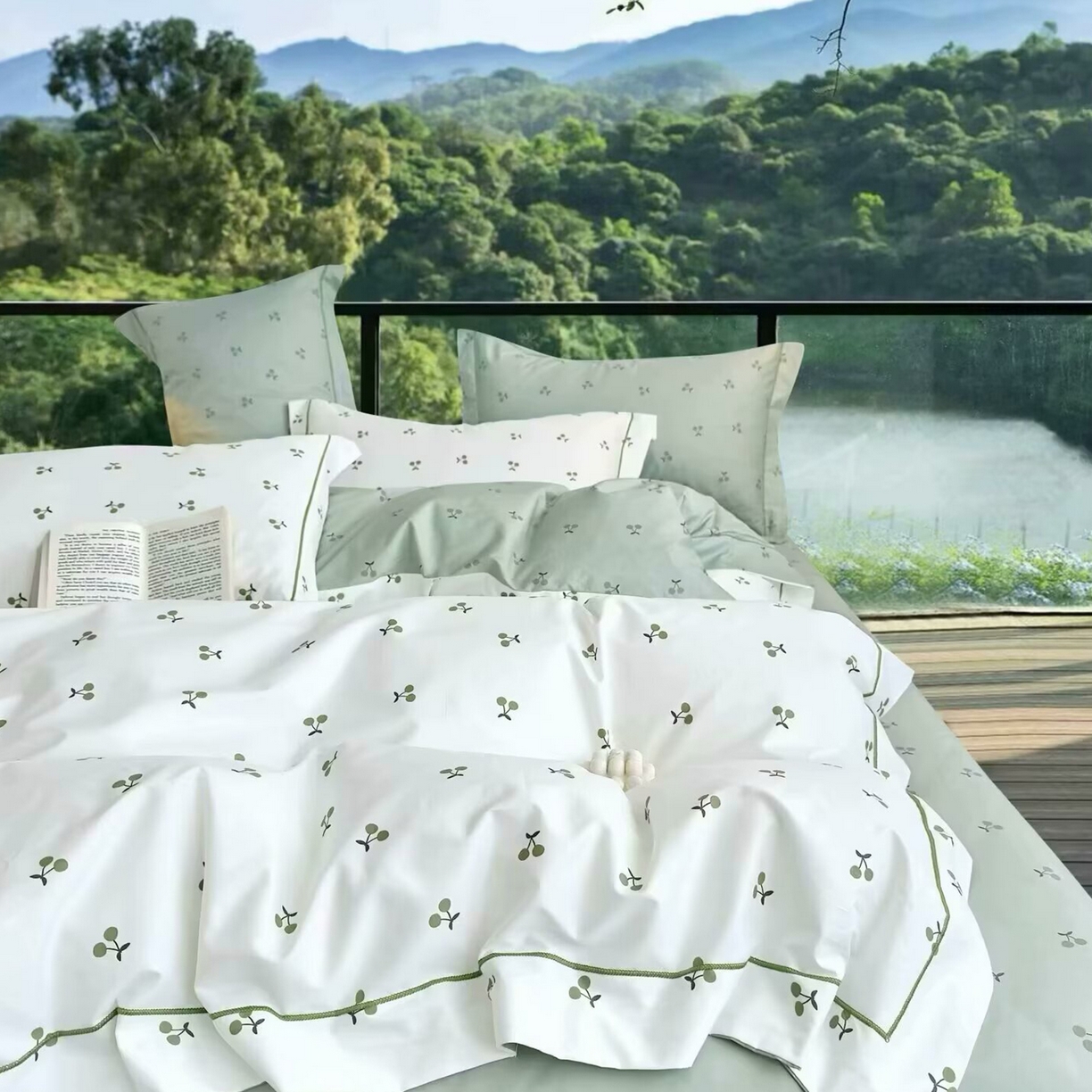 91家纺网 家纺一手货源 找家纺 （总2）未来家居 JAMES KELLY （铂金凯丽）2025新款40支13376全棉印染铂金长绒棉四件套-系列5