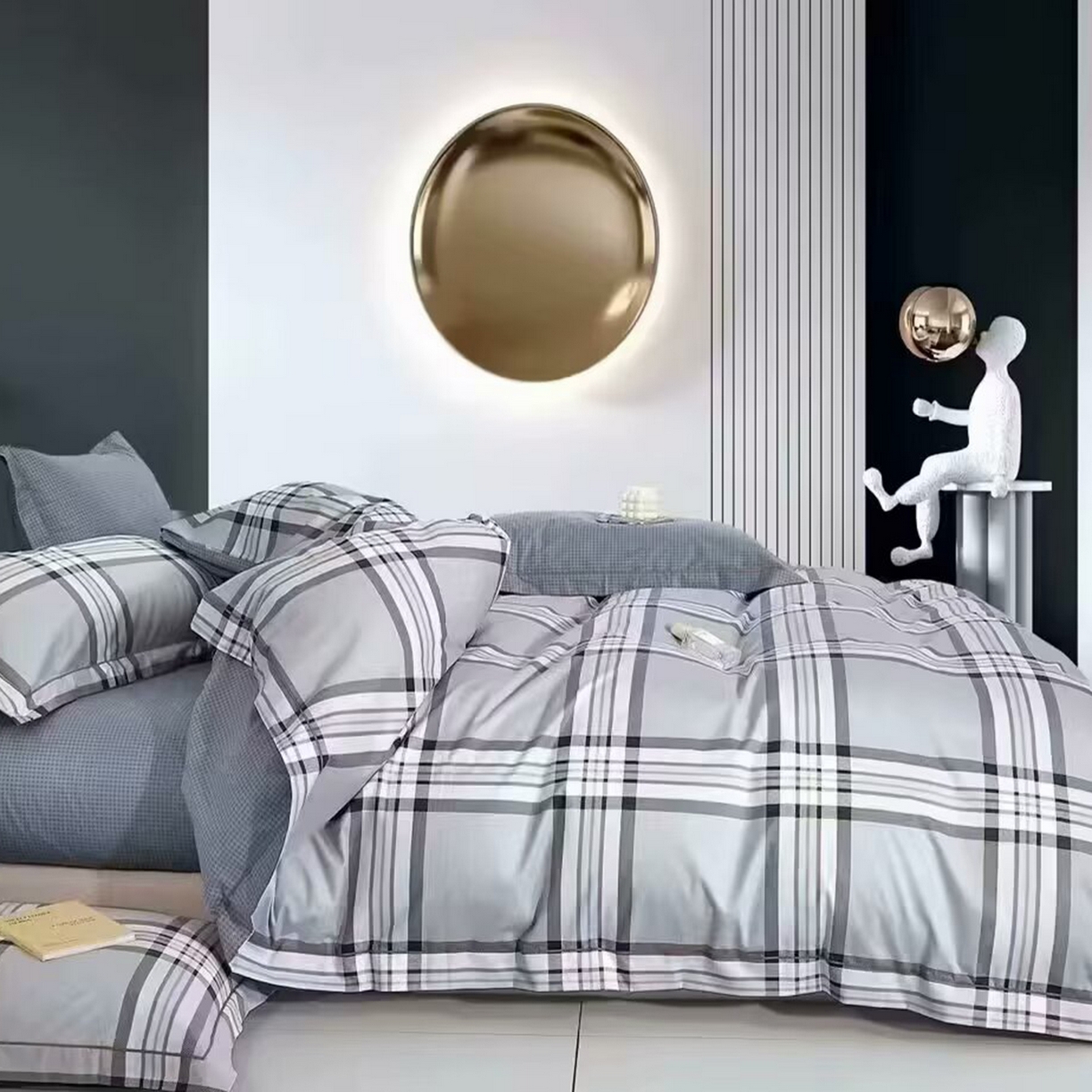 91家纺网 家纺一手货源 找家纺 （总2）未来家居 JAMES KELLY （铂金凯丽）2025新款40支13376全棉印染铂金长绒棉四件套-系列5