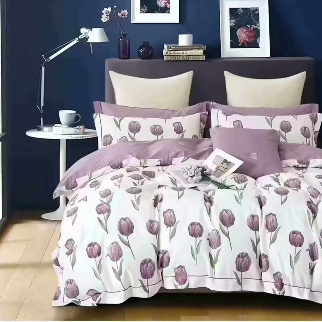 91家纺网 家纺一手货源 找家纺 （总2）未来家居 JAMES KELLY （铂金凯丽）2025新款40支13376全棉印染铂金长绒棉四件套-系列5