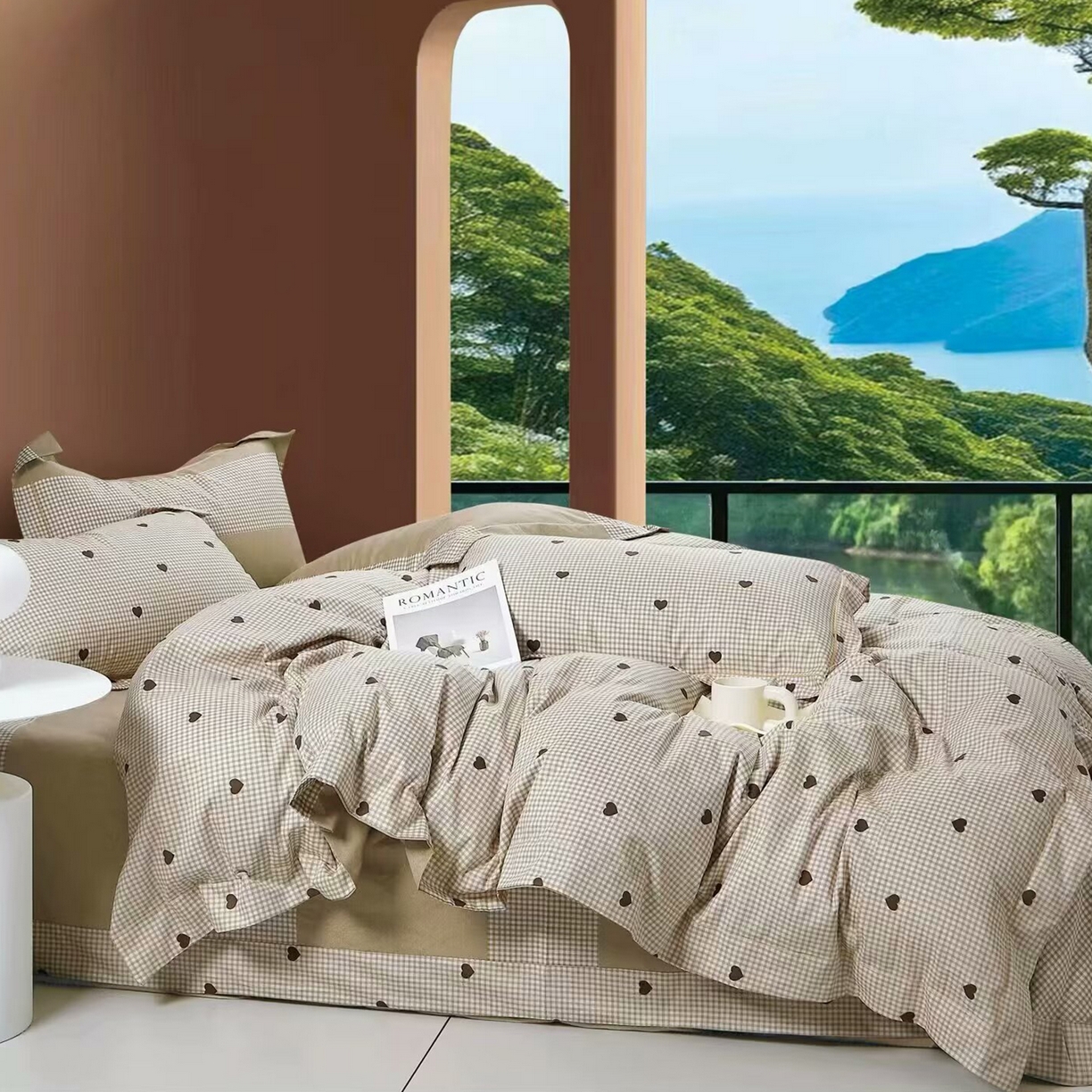 91家纺网 家纺一手货源 找家纺 （总2）未来家居 JAMES KELLY （铂金凯丽）2025新款40支13376全棉印染铂金长绒棉四件套-系列5