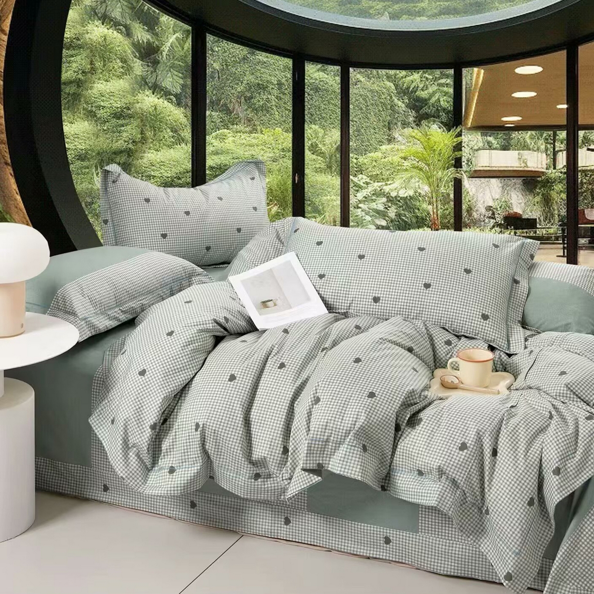 91家纺网 家纺一手货源 找家纺 （总2）未来家居 JAMES KELLY （铂金凯丽）2025新款40支13376全棉印染铂金长绒棉四件套-系列5