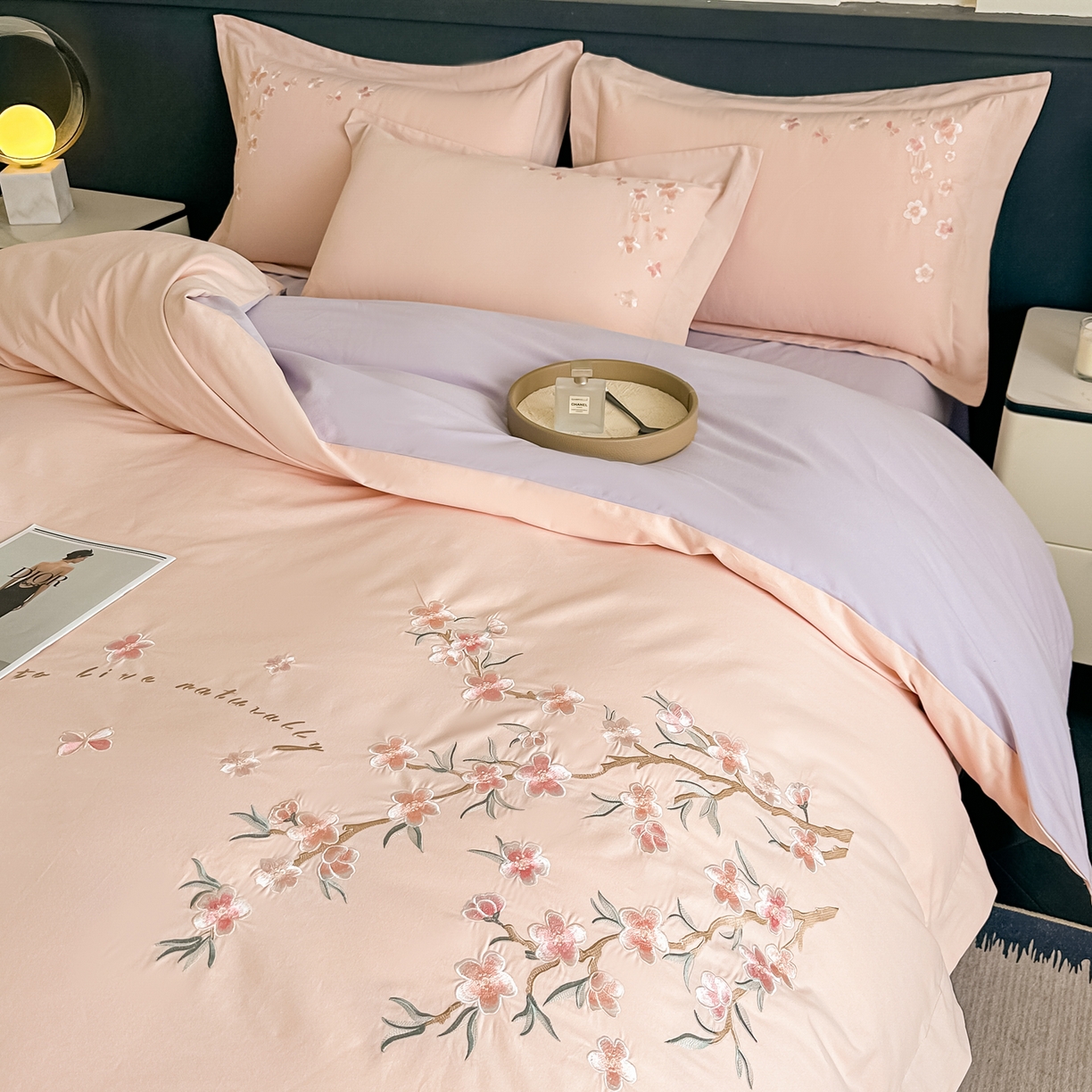 91家纺网 家纺一手货源 找家纺 （总）桃园 秋冬新款纯棉全棉长绒棉磨毛不掉毛高端礼盒四件套-繁花似锦（包含买家秀）