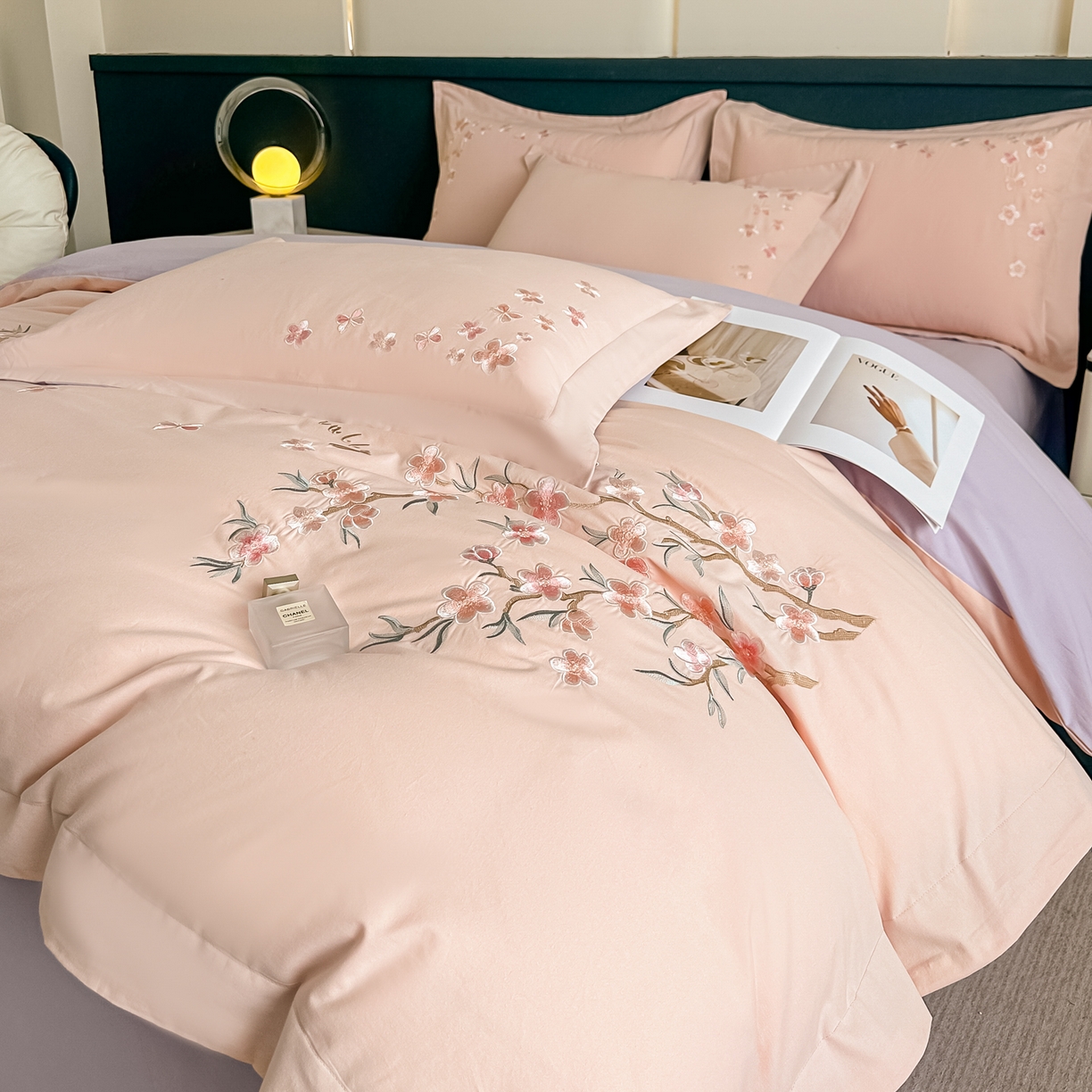 91家纺网 家纺一手货源 找家纺 （总）桃园 秋冬新款纯棉全棉长绒棉磨毛不掉毛高端礼盒四件套-繁花似锦（包含买家秀）