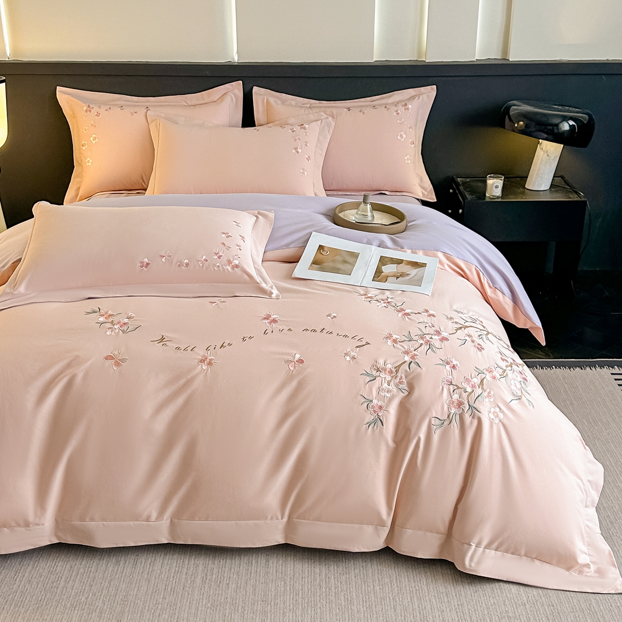 91家纺网 家纺一手货源 找家纺 （总）桃园 秋冬新款纯棉全棉长绒棉磨毛不掉毛高端礼盒四件套-繁花似锦（包含买家秀）