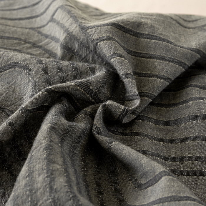 91家纺网 家纺一手货源 找家纺 恋人优选 2025新款全棉纯棉色织提花枕套 浮光灰