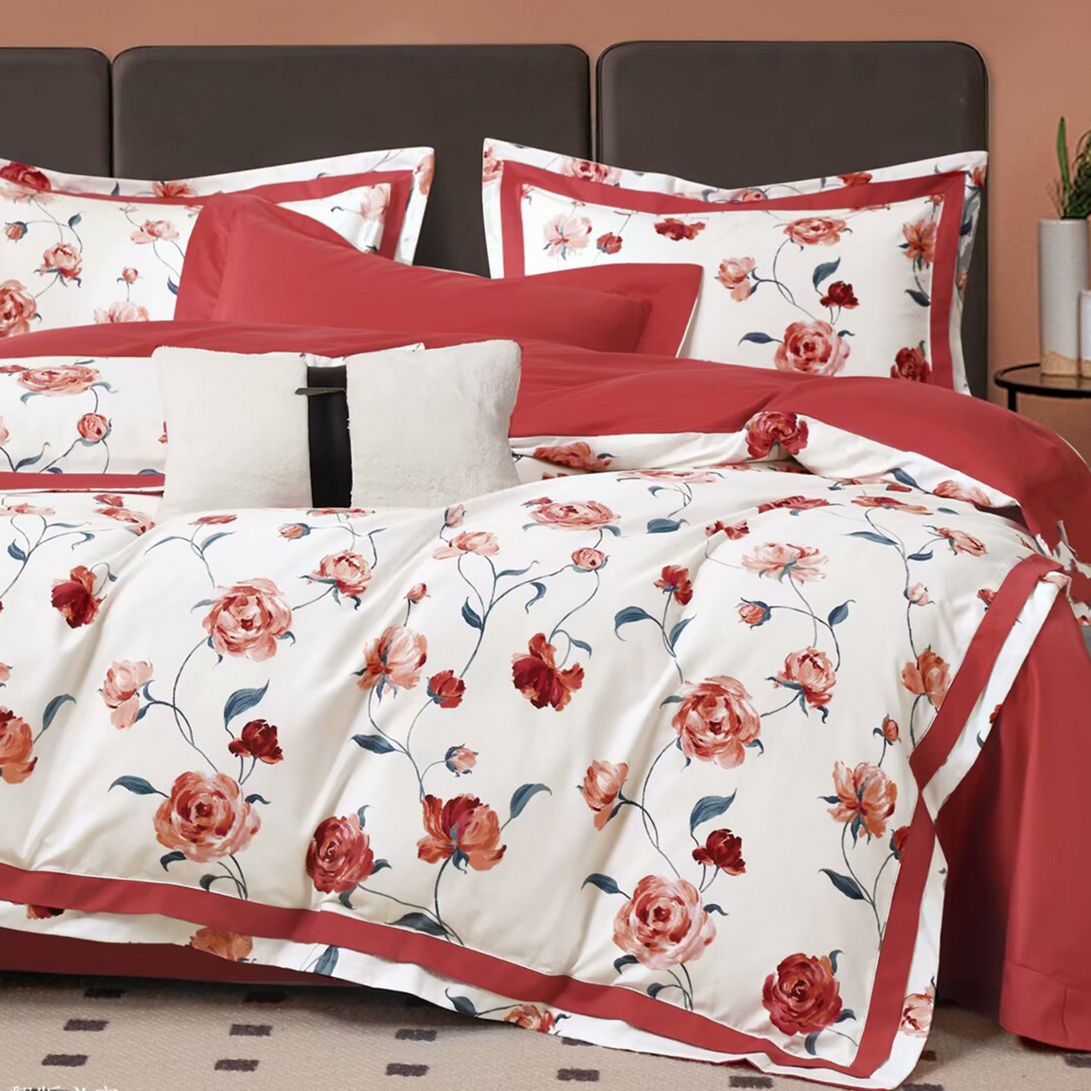 91家纺网 家纺一手货源 找家纺 （总）未来家居 2025新款优帝100支贡缎长绒棉四件套-1