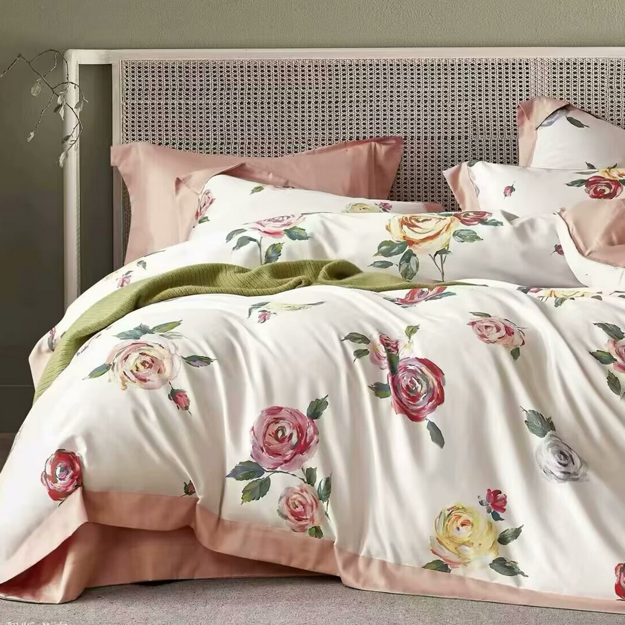 91家纺网 家纺一手货源 找家纺 （总）未来家居 2025新款优帝100支贡缎长绒棉四件套-1