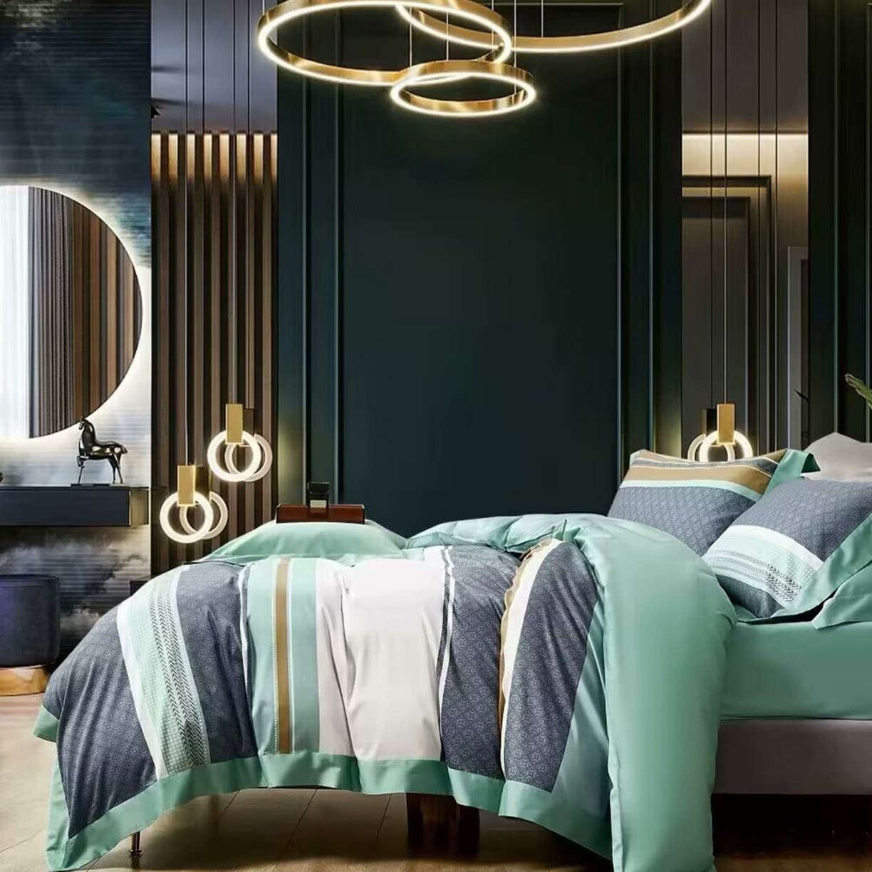 91家纺网 家纺一手货源 找家纺 （总）未来家居 2025新款优帝100支贡缎长绒棉四件套-1