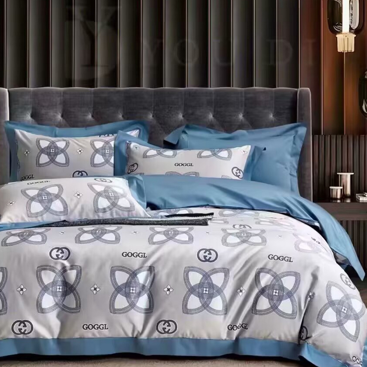 91家纺网 家纺一手货源 找家纺 （总）未来家居 2025新款优帝100支贡缎长绒棉四件套-1