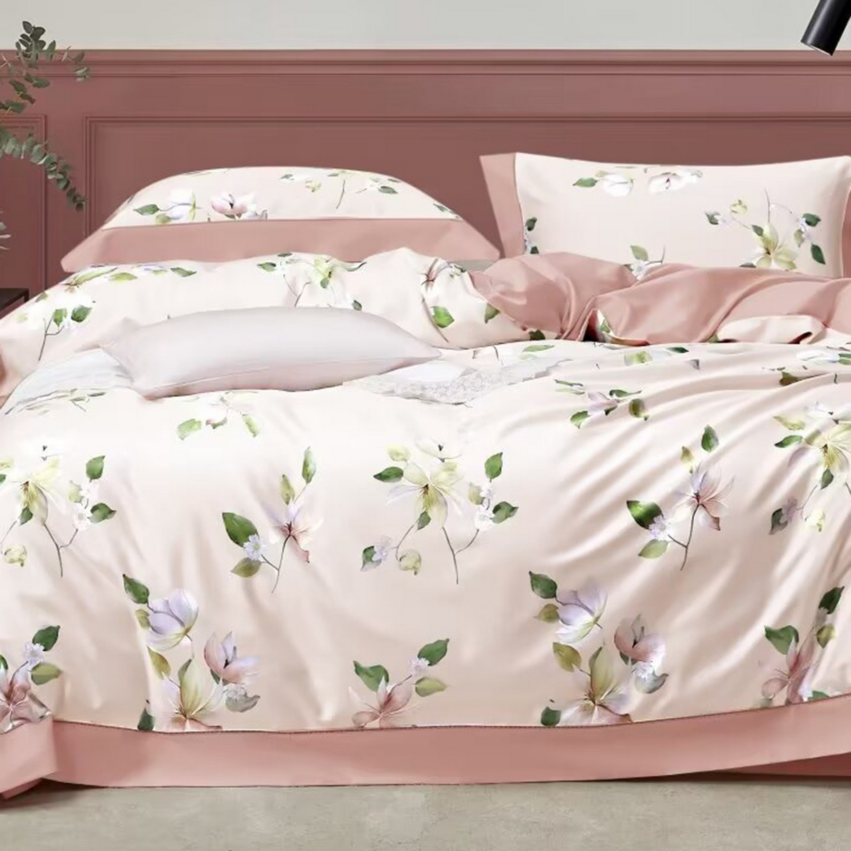 91家纺网 家纺一手货源 找家纺 （总）未来家居 2025新款优帝100支贡缎长绒棉四件套-1