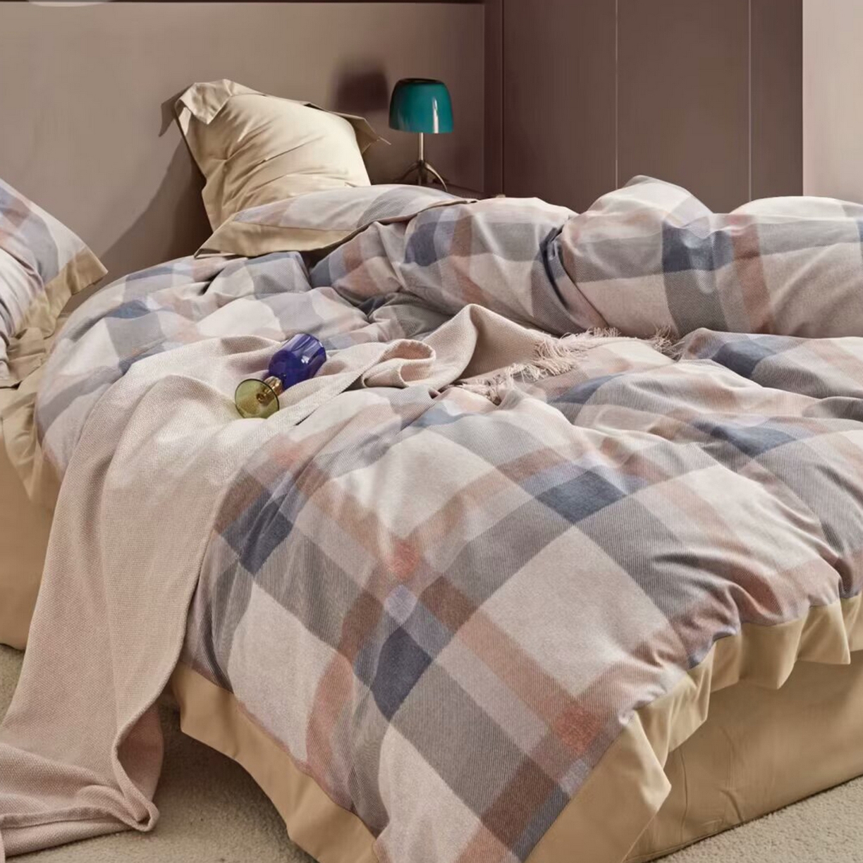 91家纺网 家纺一手货源 找家纺 （总）未来家居 2025新款优帝100支贡缎长绒棉四件套-1