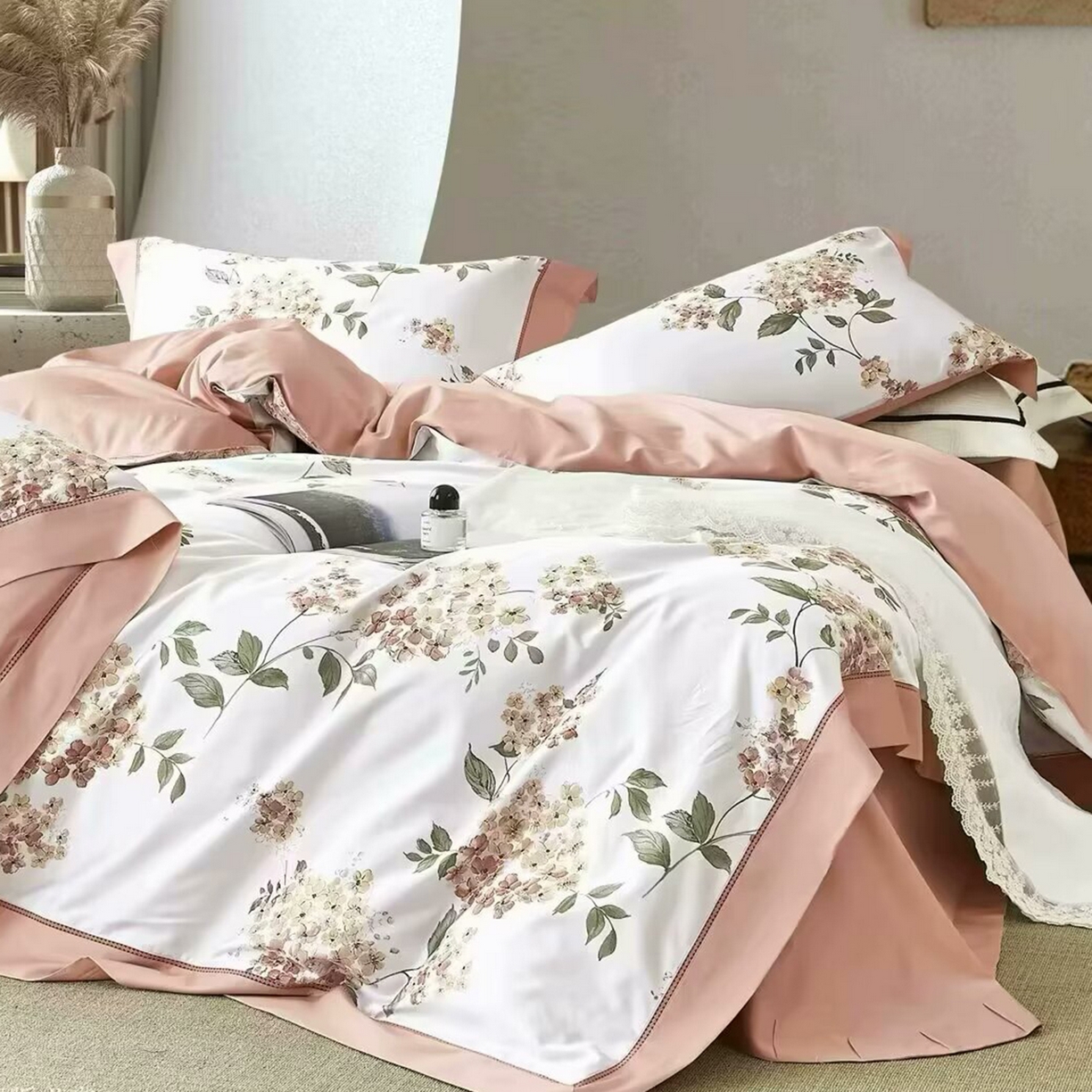 91家纺网 家纺一手货源 找家纺 （总）未来家居 2025新款优帝100支贡缎长绒棉四件套-1