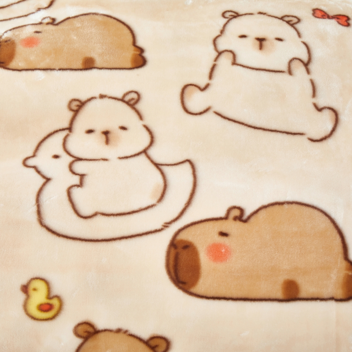 91家纺网 家纺一手货源 找家纺 丹兰 2025新款大版拉舍尔毛毯 C版 025萌萌水豚