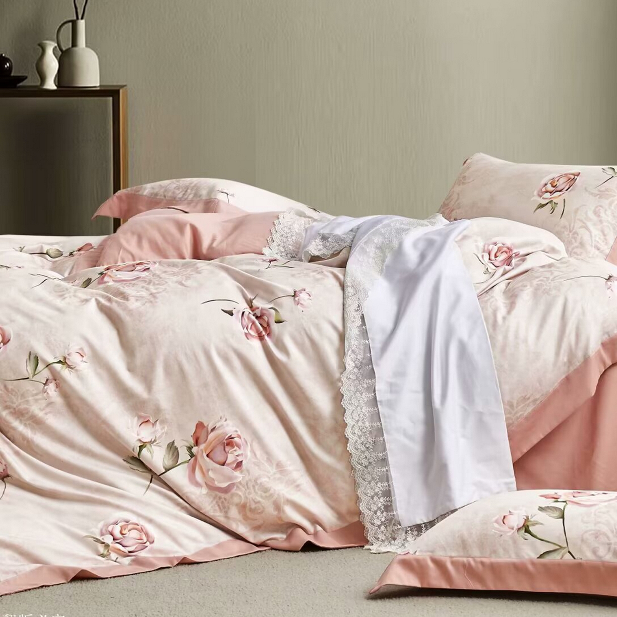 91家纺网 家纺一手货源 找家纺 （总）未来家居 2025新款优帝100支贡缎长绒棉四件套-1