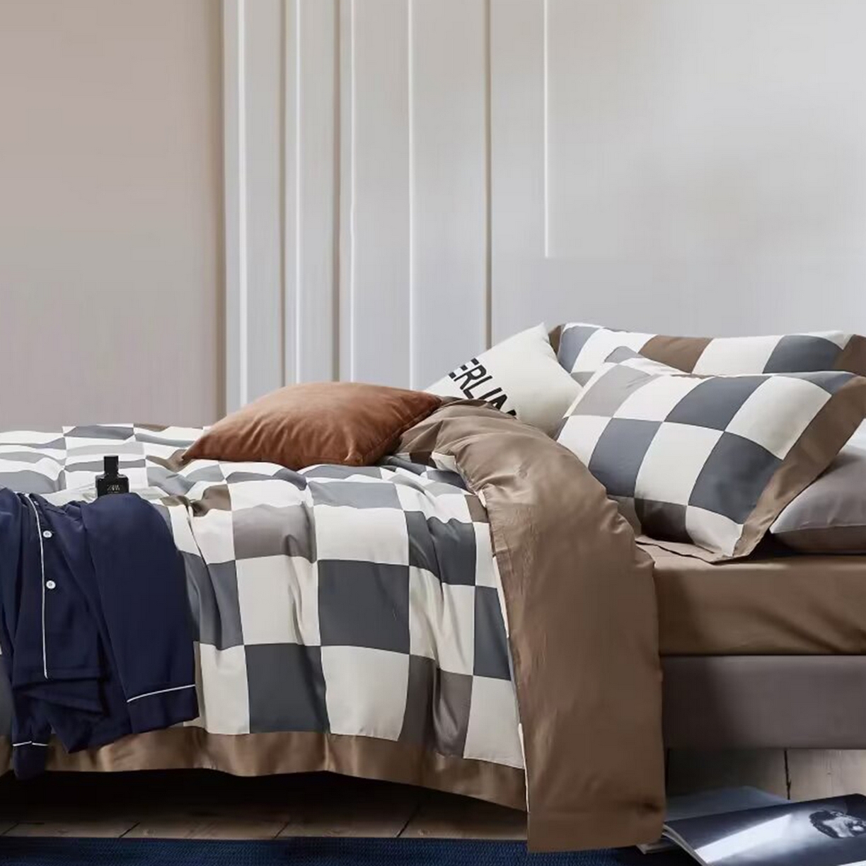 91家纺网 家纺一手货源 找家纺 （总）未来家居 2025新款优帝100支贡缎长绒棉四件套-1