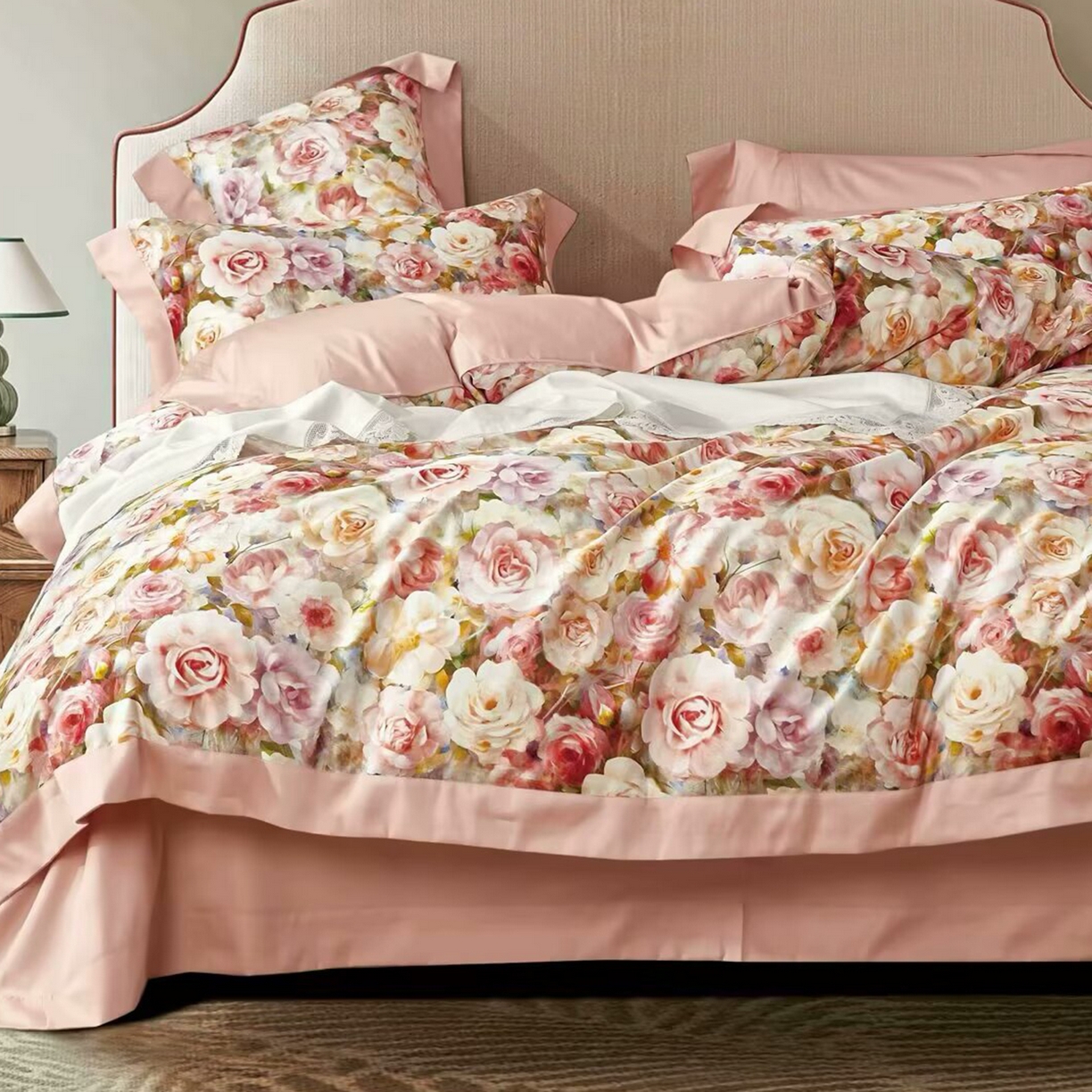 91家纺网 家纺一手货源 找家纺 （总）未来家居 2025新款优帝100支贡缎长绒棉四件套-1