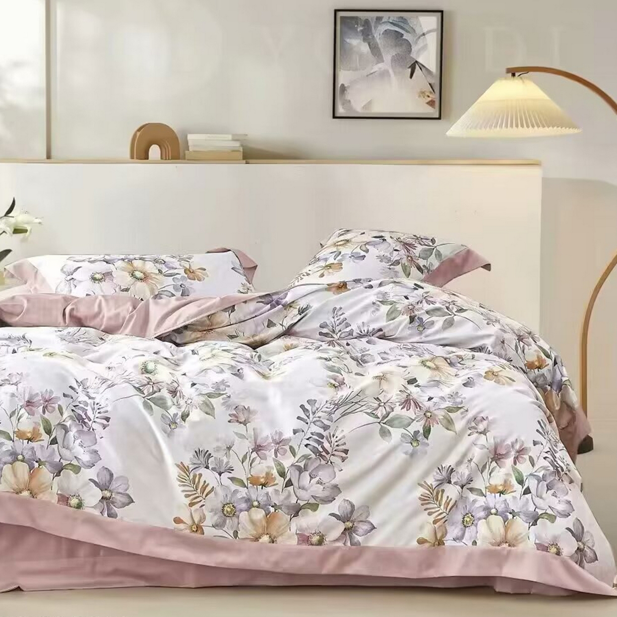 91家纺网 家纺一手货源 找家纺 （总）未来家居 2025新款优帝100支贡缎长绒棉四件套-1