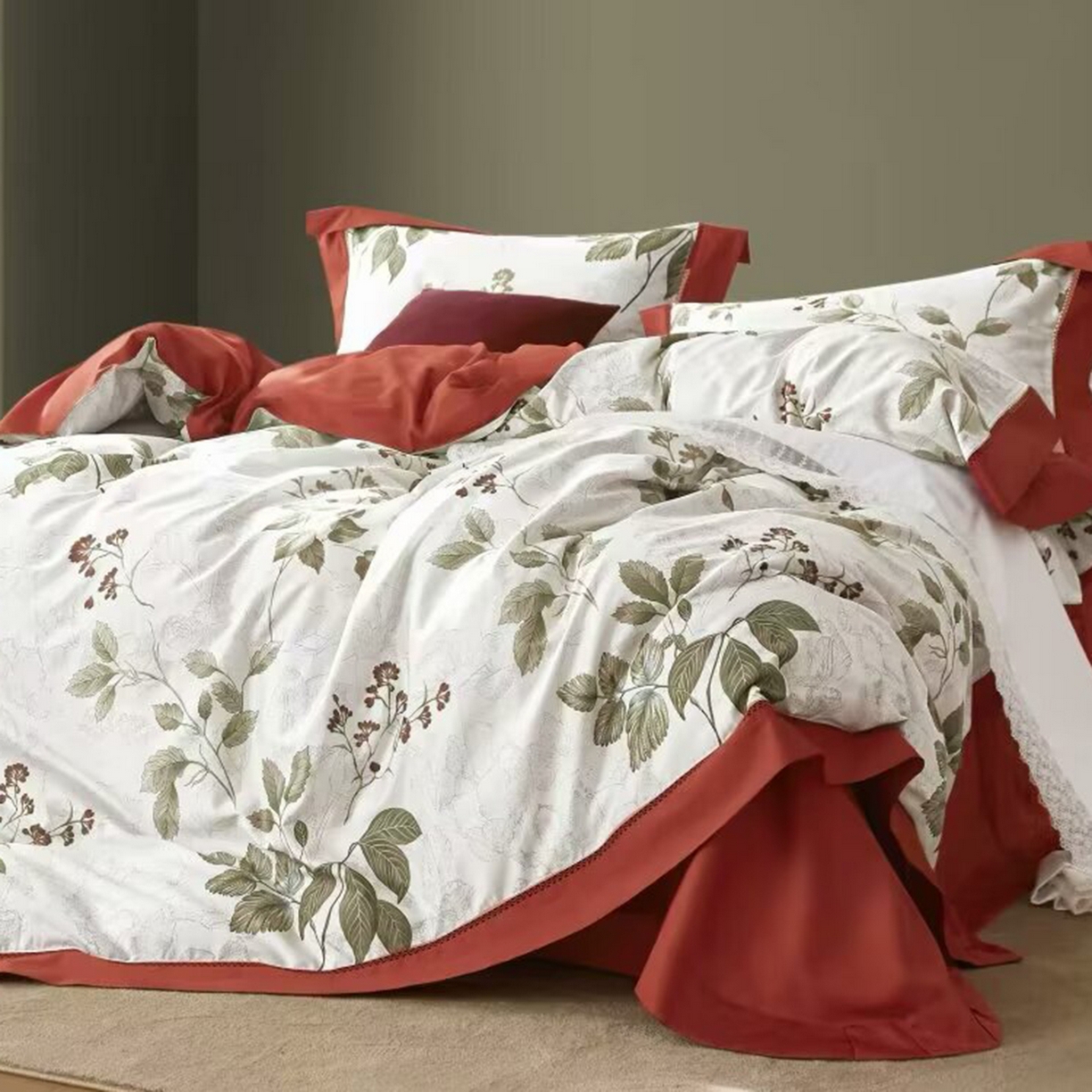 91家纺网 家纺一手货源 找家纺 （总）未来家居 2025新款优帝100支贡缎长绒棉四件套-1