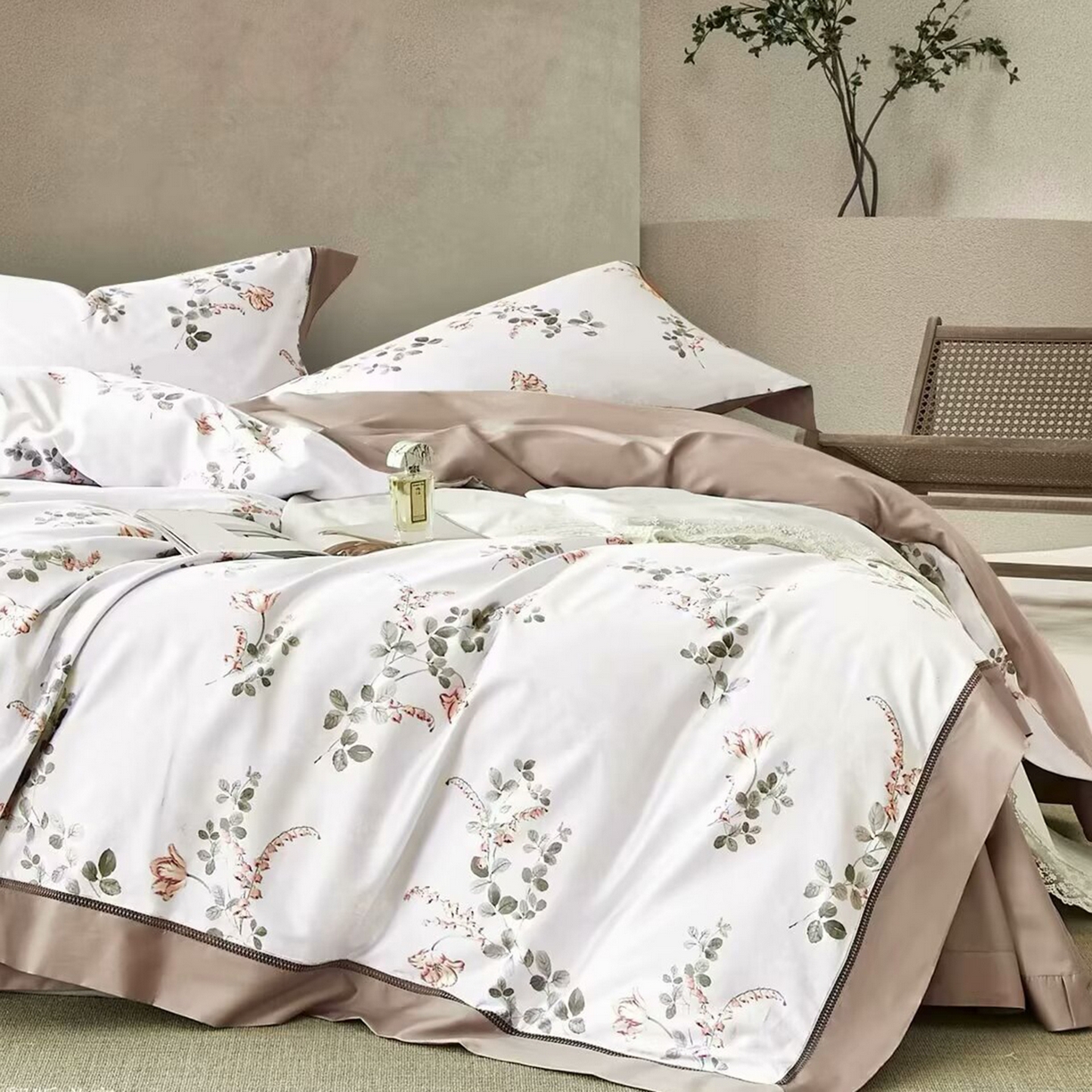 91家纺网 家纺一手货源 找家纺 （总）未来家居 2025新款优帝100支贡缎长绒棉四件套-1