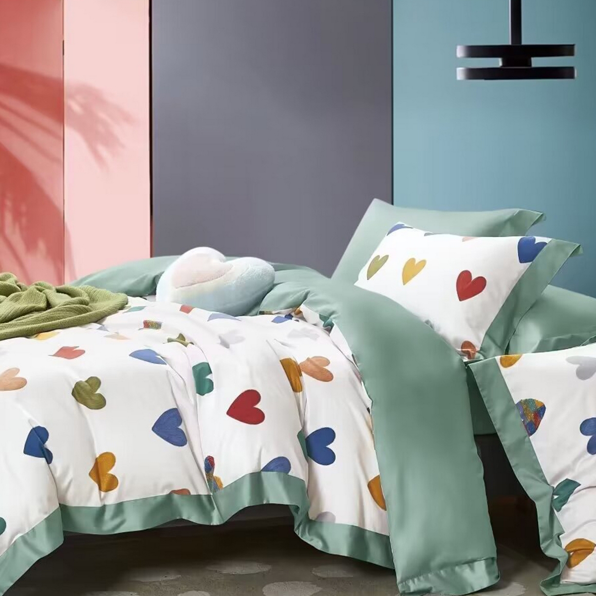 91家纺网 家纺一手货源 找家纺 （总）未来家居 2025新款优帝100支贡缎长绒棉四件套-1