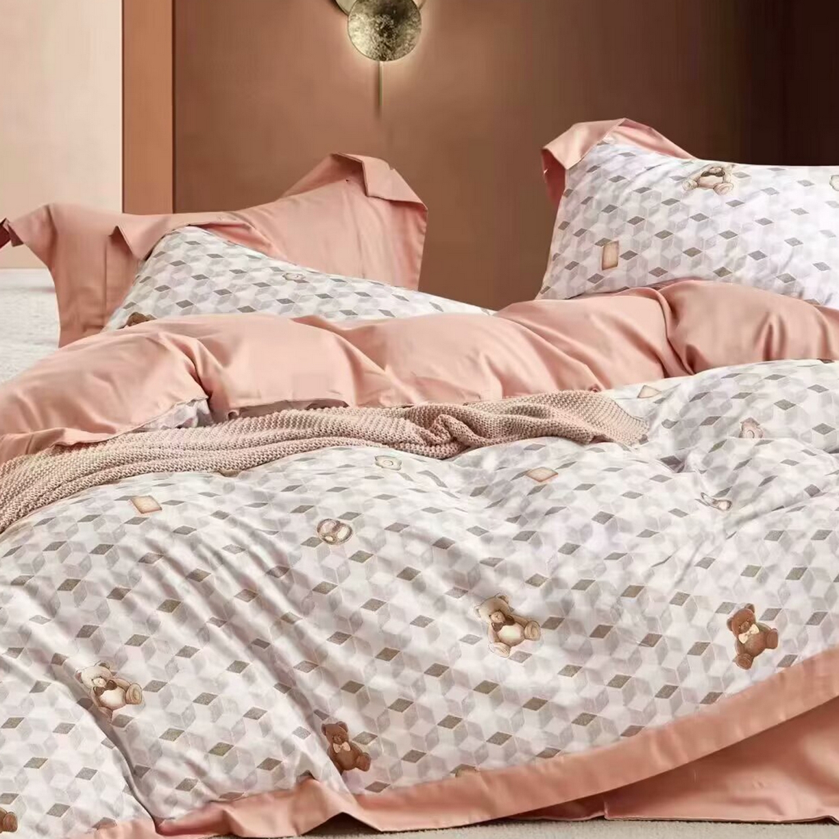 91家纺网 家纺一手货源 找家纺 （总）未来家居 2025新款优帝100支贡缎长绒棉四件套-1