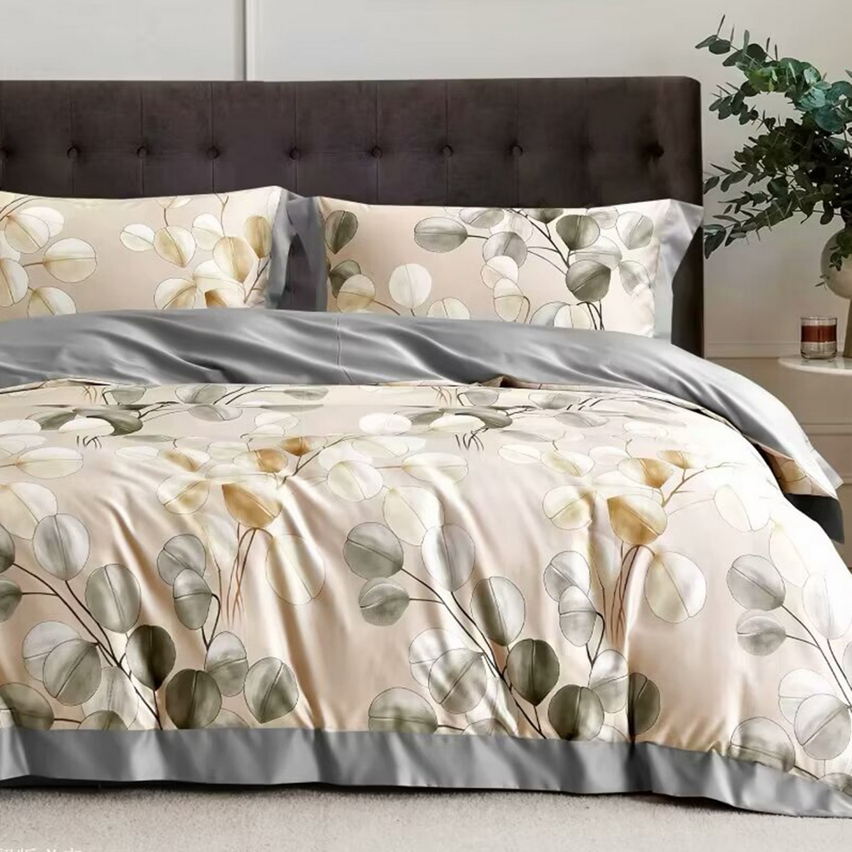 91家纺网 家纺一手货源 找家纺 （总）未来家居 2025新款优帝100支贡缎长绒棉四件套-1