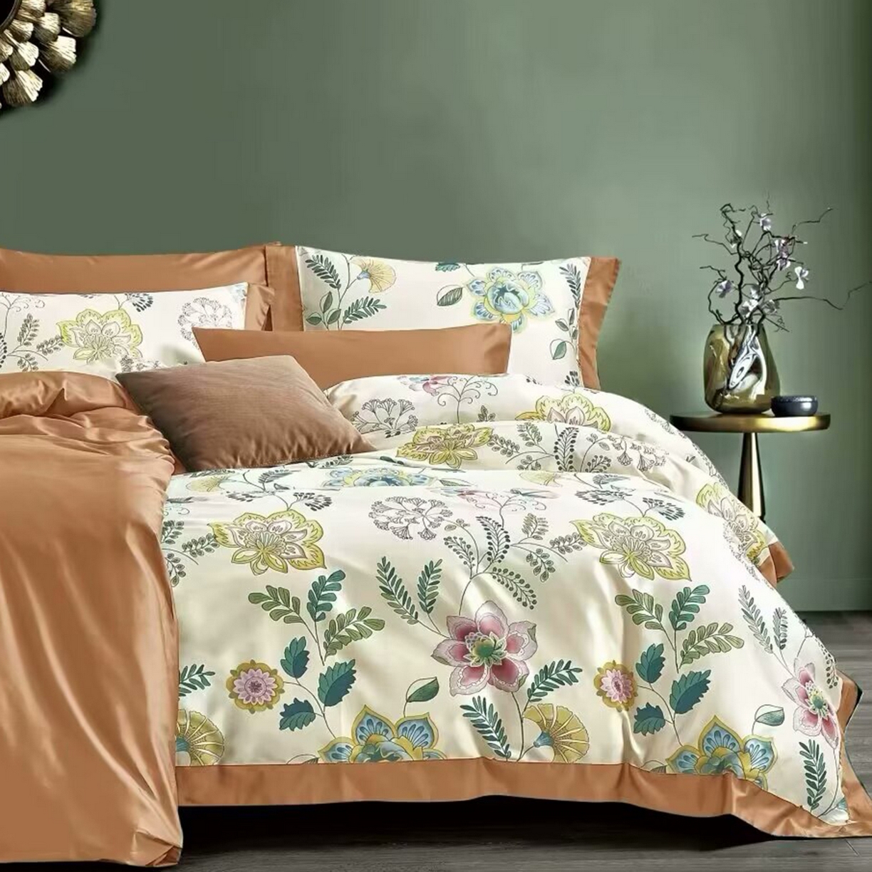 91家纺网 家纺一手货源 找家纺 （总）未来家居 2025新款优帝100支贡缎长绒棉四件套-1