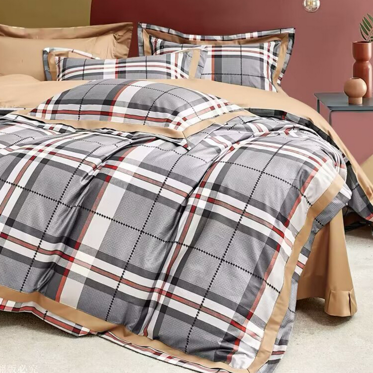 91家纺网 家纺一手货源 找家纺 （总）未来家居 2025新款优帝100支贡缎长绒棉四件套-1