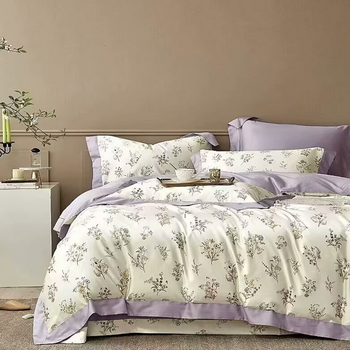 91家纺网 家纺一手货源 找家纺 （总）未来家居 2025新款优帝100支贡缎长绒棉四件套-1