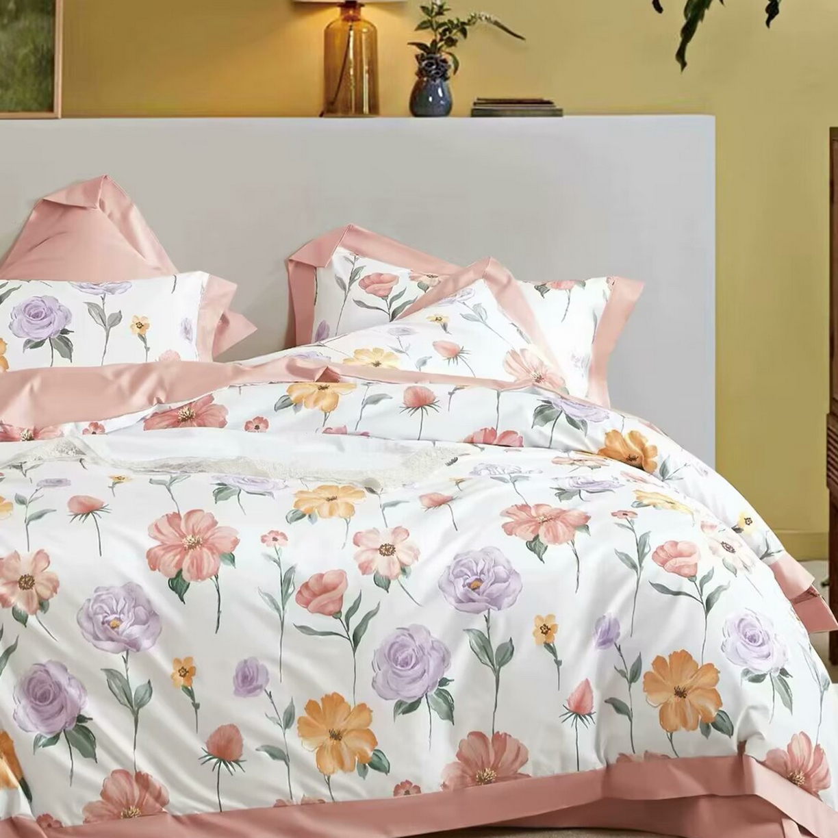 91家纺网 家纺一手货源 找家纺 （总）未来家居 2025新款UD活性印染铂金贡缎长绒棉四件套