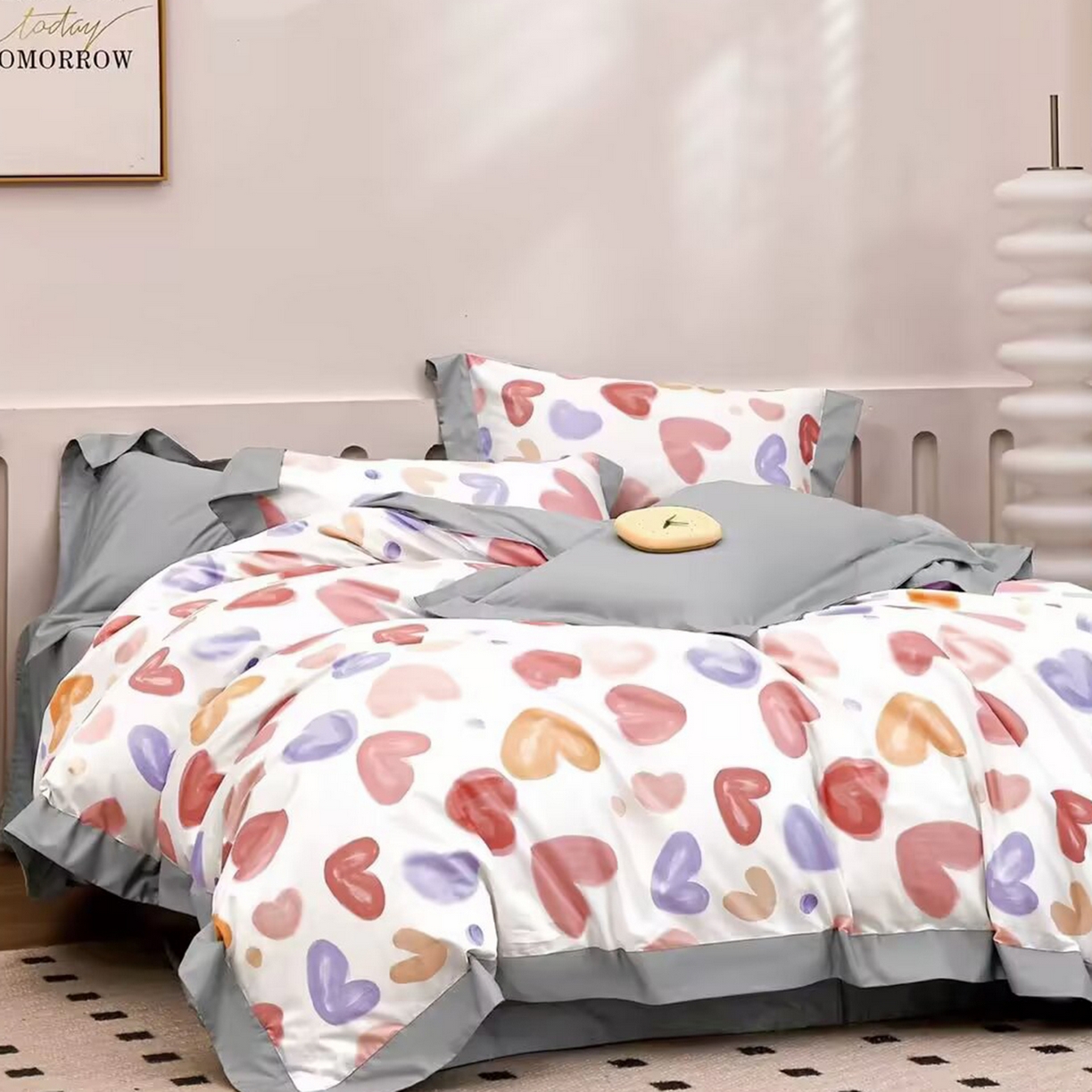 91家纺网 家纺一手货源 找家纺 （总）未来家居 2025新款UD活性印染铂金贡缎长绒棉四件套