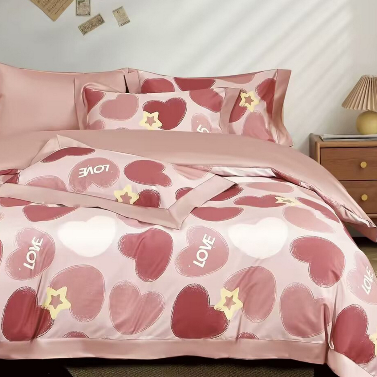 91家纺网 家纺一手货源 找家纺 （总）未来家居 2025新款UD活性印染铂金贡缎长绒棉四件套