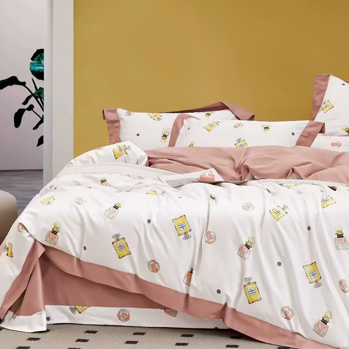 91家纺网 家纺一手货源 找家纺 （总）未来家居 2025新款UD活性印染铂金贡缎长绒棉四件套