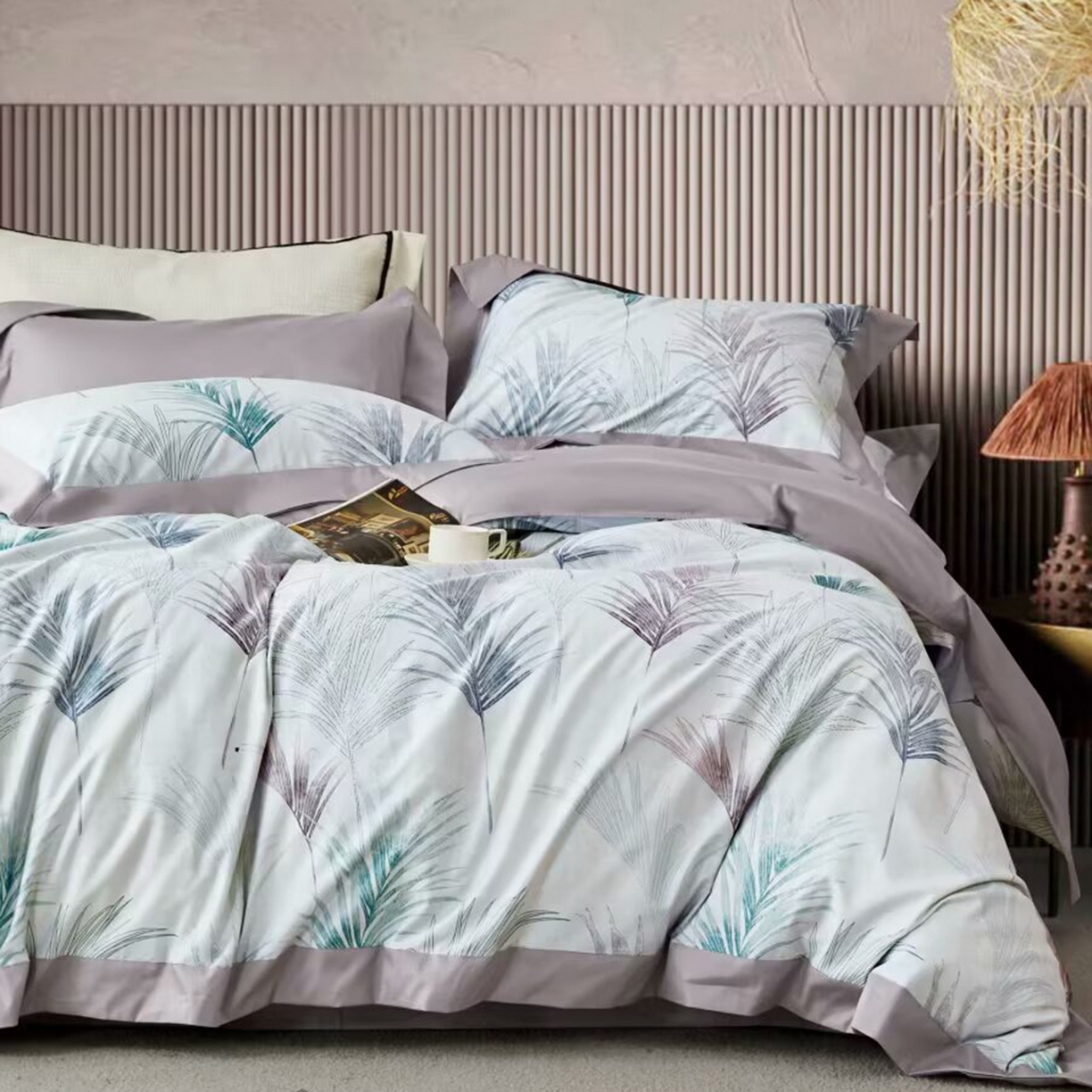 91家纺网 家纺一手货源 找家纺 （总）未来家居 2025新款UD活性印染铂金贡缎长绒棉四件套