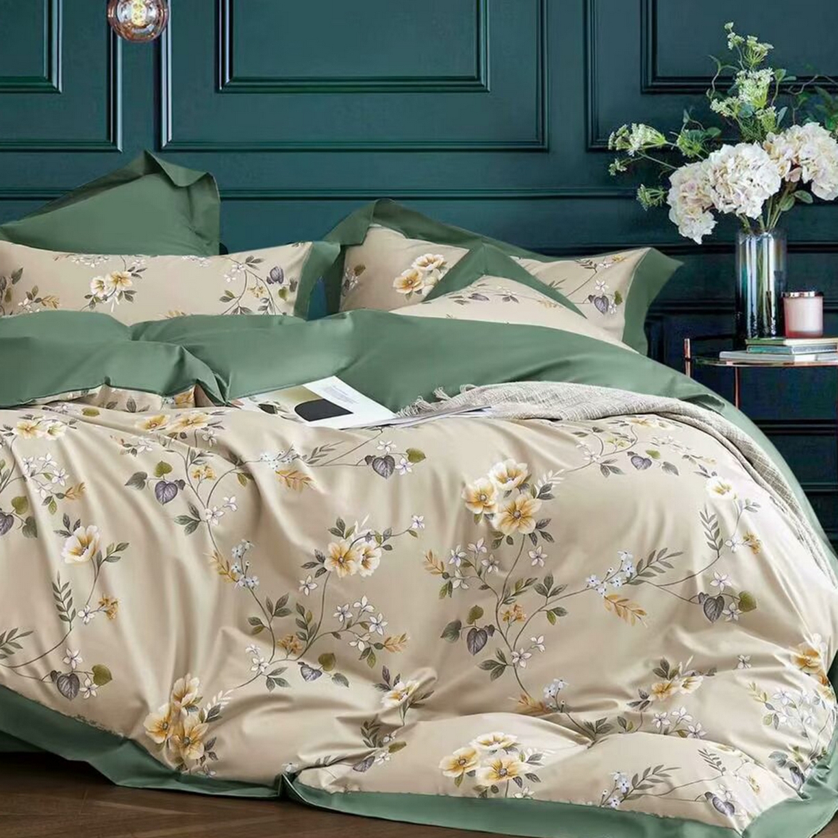 91家纺网 家纺一手货源 找家纺 （总）未来家居 2025新款UD活性印染铂金贡缎长绒棉四件套