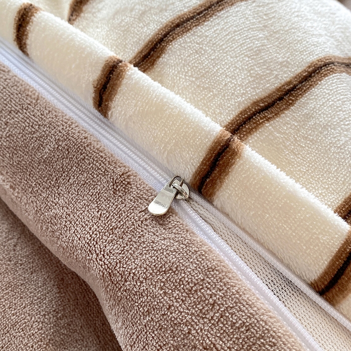 91家纺网 家纺一手货源 找家纺 富宁家纺 2025新款亲肤舒适牛奶绒8斤四件套-夜曲 夜曲-深奶咖