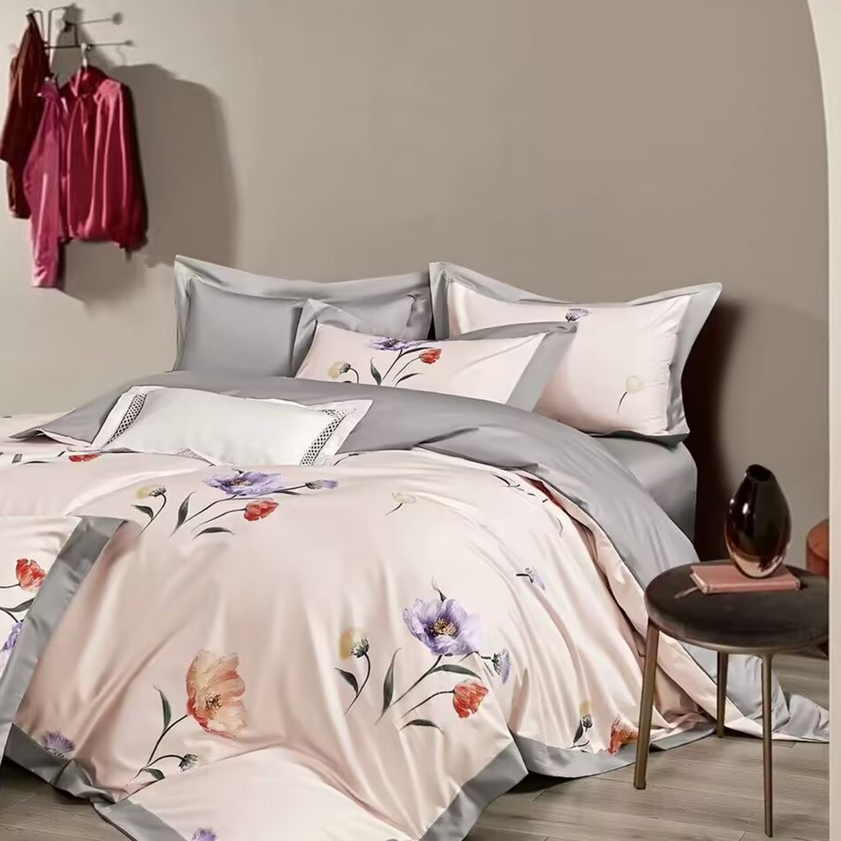 91家纺网 家纺一手货源 找家纺 （总）未来家居 2025新款UD活性印染铂金贡缎长绒棉四件套