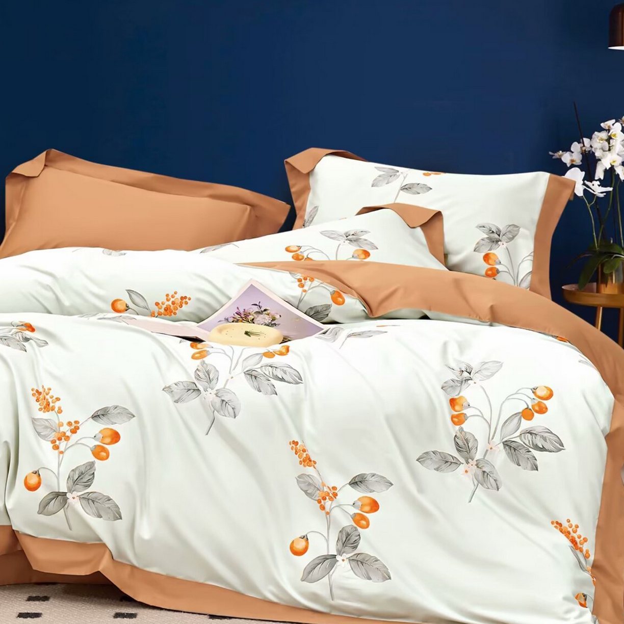 91家纺网 家纺一手货源 找家纺 （总）未来家居 2025新款UD活性印染铂金贡缎长绒棉四件套