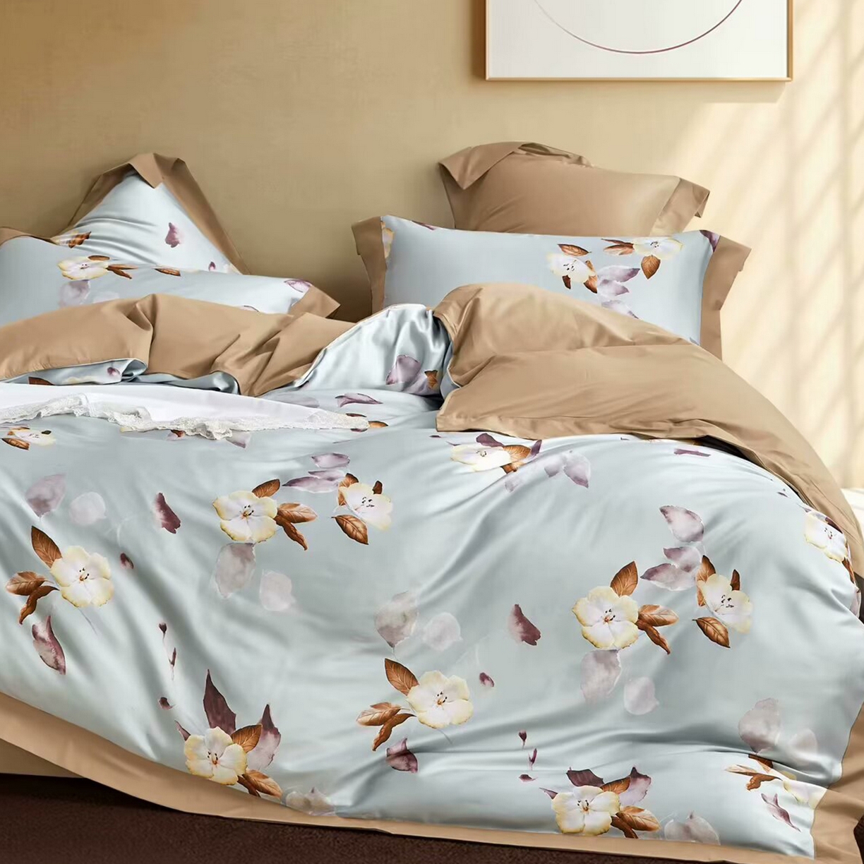 91家纺网 家纺一手货源 找家纺 （总）未来家居 2025新款UD活性印染铂金贡缎长绒棉四件套