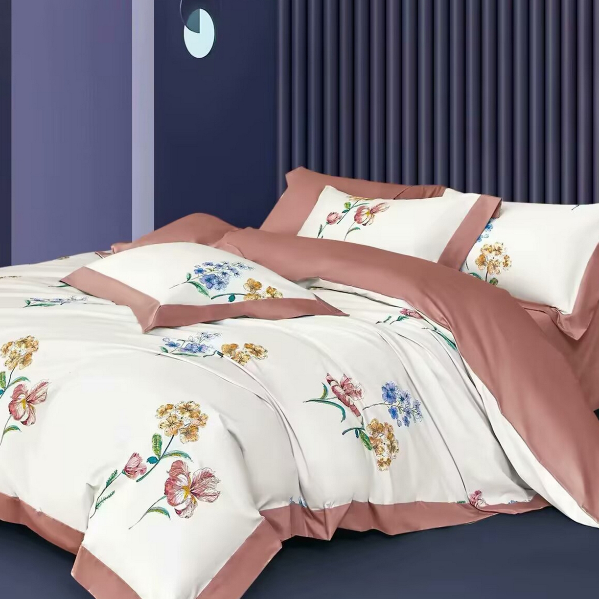 91家纺网 家纺一手货源 找家纺 （总）未来家居 2025新款UD活性印染铂金贡缎长绒棉四件套