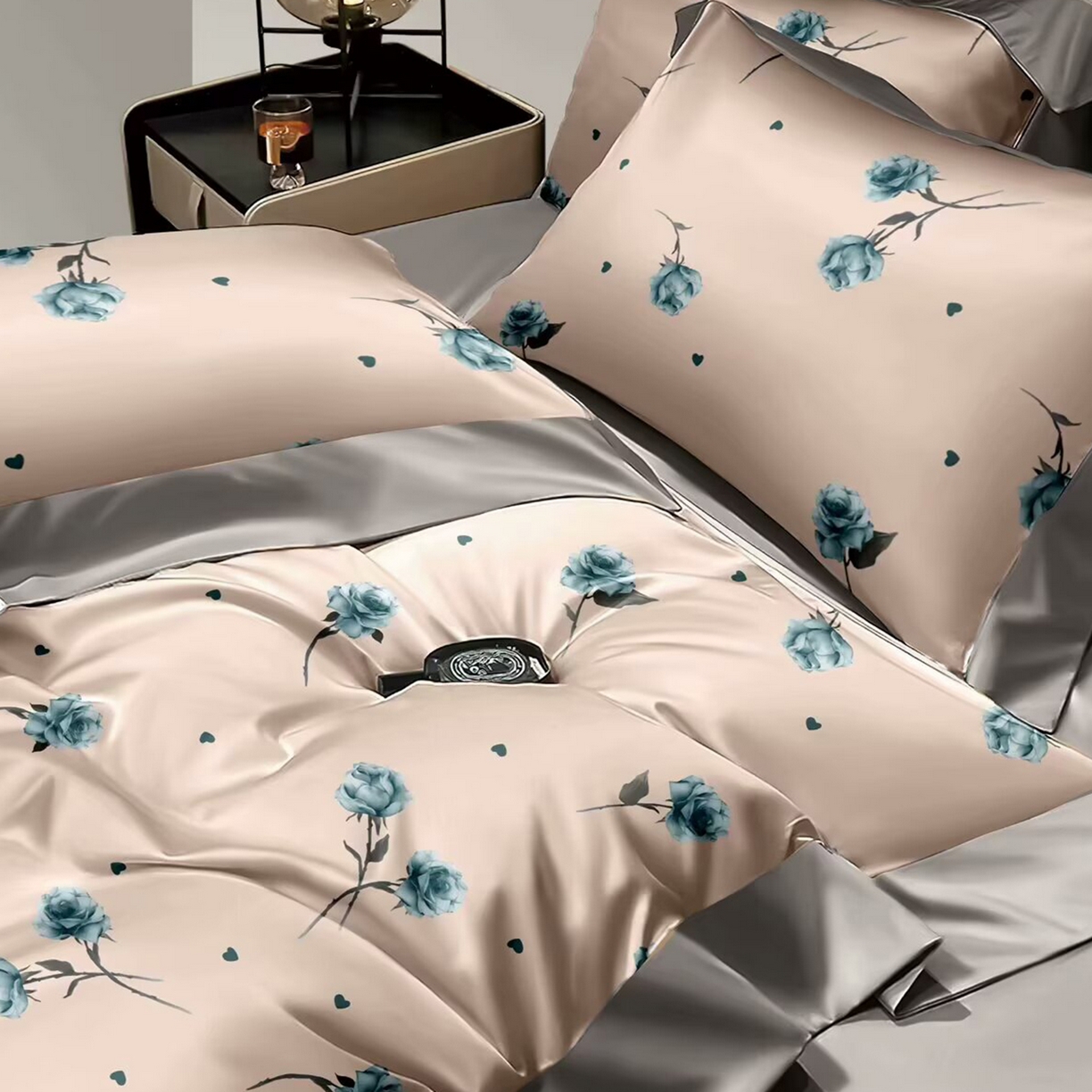 91家纺网 家纺一手货源 找家纺 （总）未来家居 2025新款UD活性印染铂金贡缎长绒棉四件套