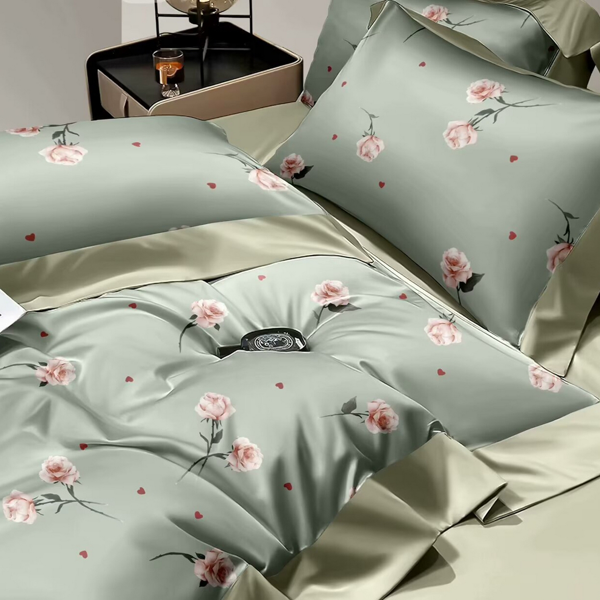 91家纺网 家纺一手货源 找家纺 （总）未来家居 2025新款UD活性印染铂金贡缎长绒棉四件套