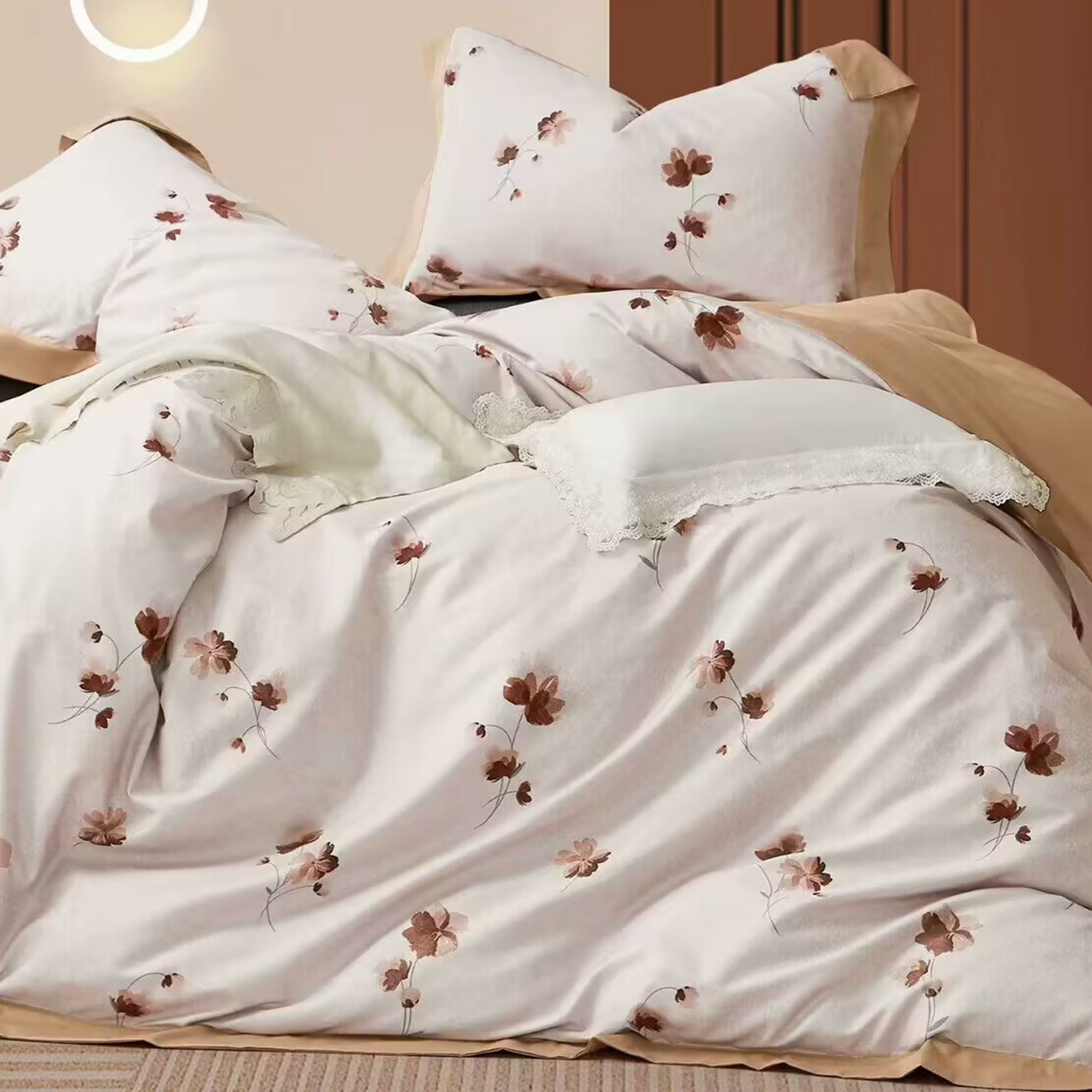 91家纺网 家纺一手货源 找家纺 （总）未来家居 2025新款UD活性印染铂金贡缎长绒棉四件套